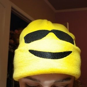 Yellow - cool happy face beenie